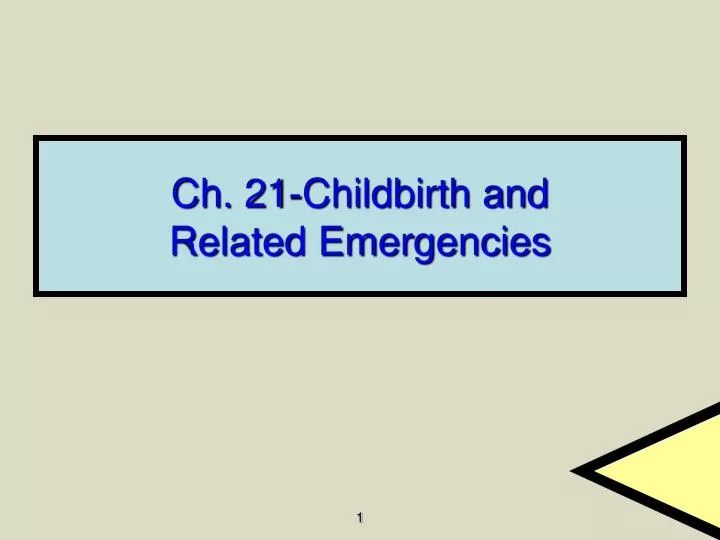 ch 21 childbirth and related emergencies
