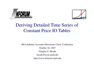 Deriving Detailed Time Series of Constant Price IO Tables