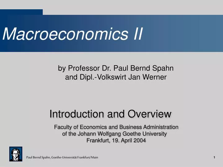 macroeconomics ii