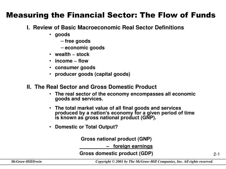 measuring the financial sector the flow of funds