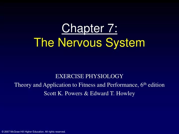 chapter 7 the nervous system