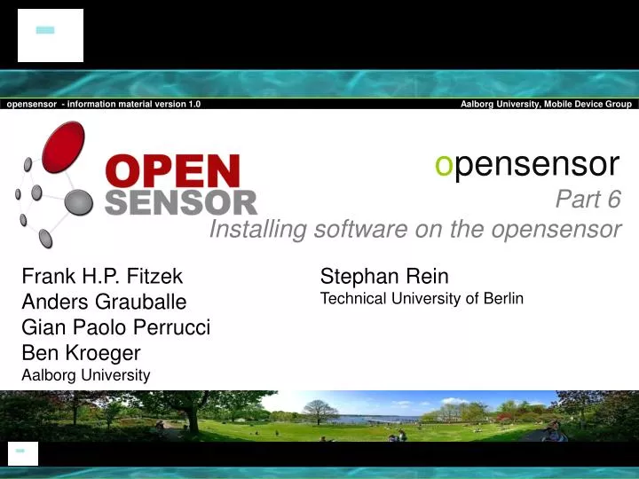 o pensensor part 6 installing software on the opensensor