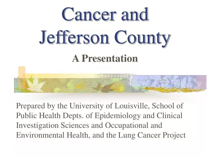 cancer and jefferson county