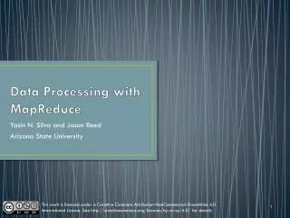 Data Processing with MapReduce
