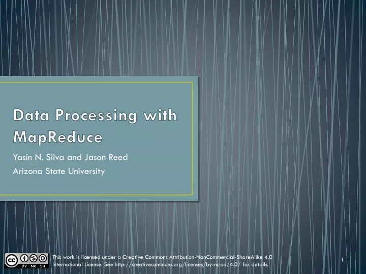 data processing with mapreduce