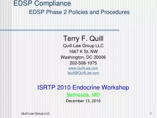 EDSP Compliance EDSP Phase 2 Policies and Procedures