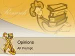 Opinions
