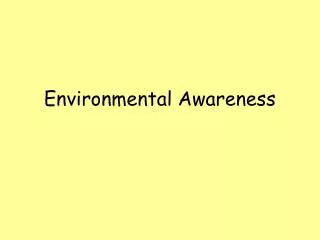 environmental awareness