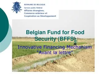 Belgian Fund for Food Security (BFFS)