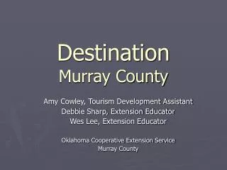 Destination Murray County
