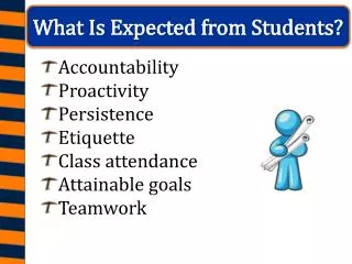 What Is Expected from Students?