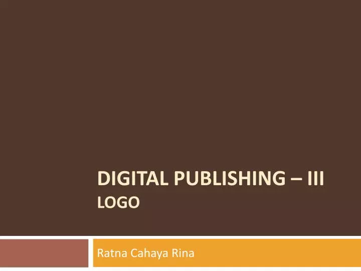 digital publishing iii logo
