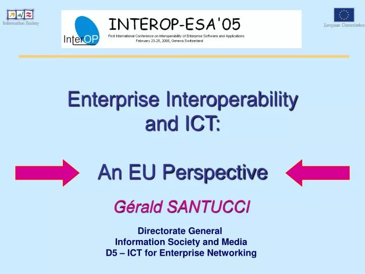enterprise interoperability and ict an eu perspective