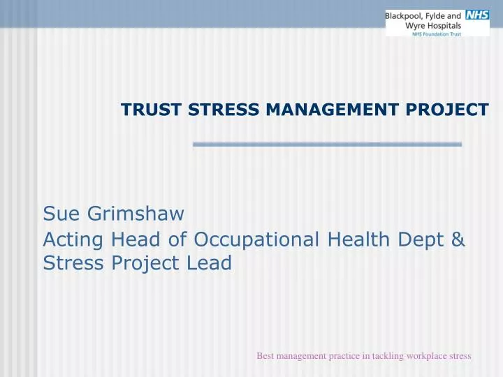 trust stress management project