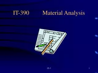 IT-390		Material Analysis