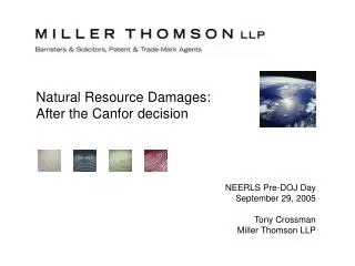 Natural Resource Damages: After the Canfor decision