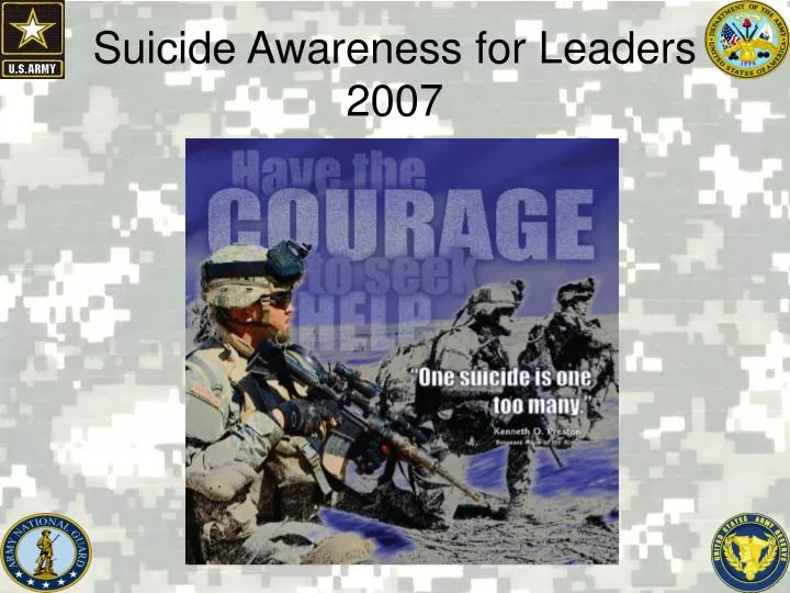 suicide awareness for leaders 2007