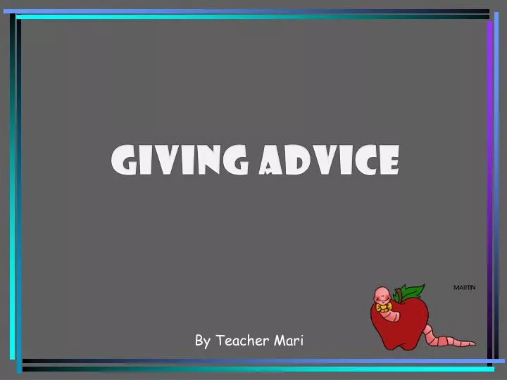 giving advice