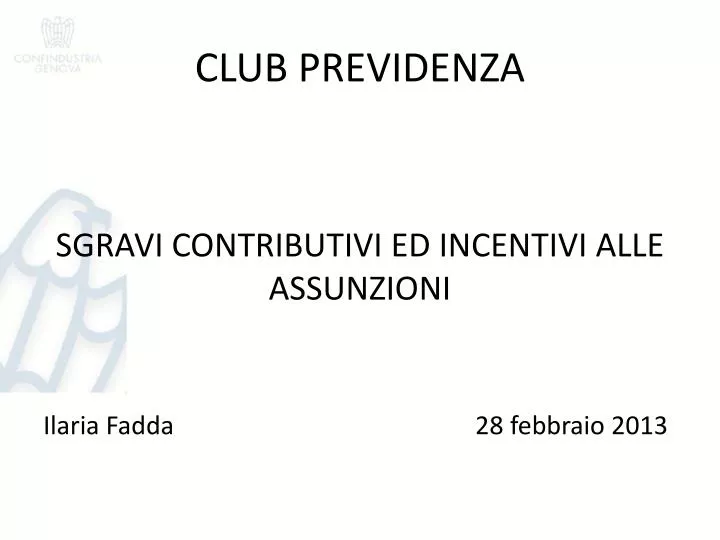 club previdenza