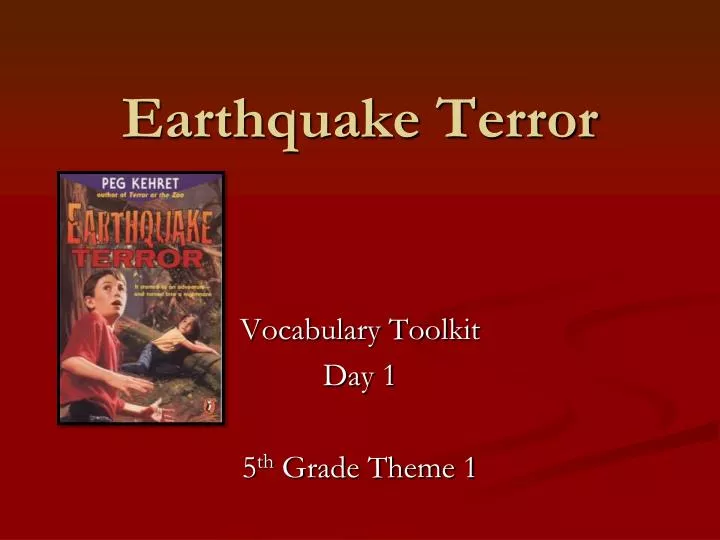 earthquake terror