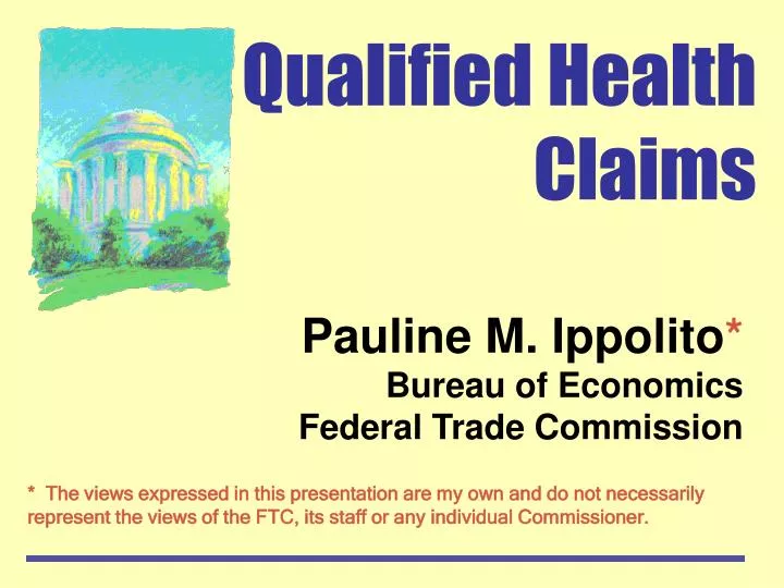 pauline m ippolito bureau of economics federal trade commission