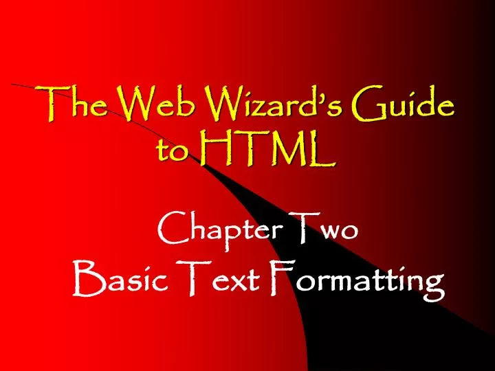 the web wizard s guide to html