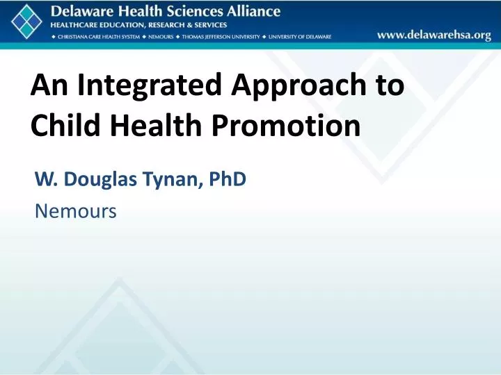 an integrated approach to child health promotion