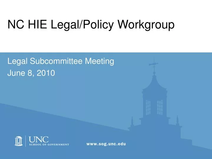 nc hie legal policy workgroup