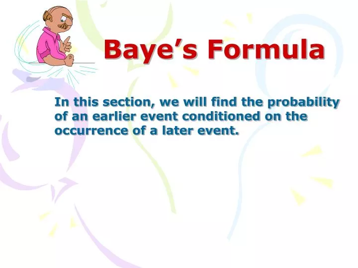 baye s formula