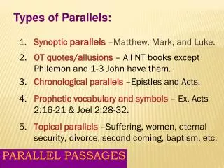 Parallel Passages