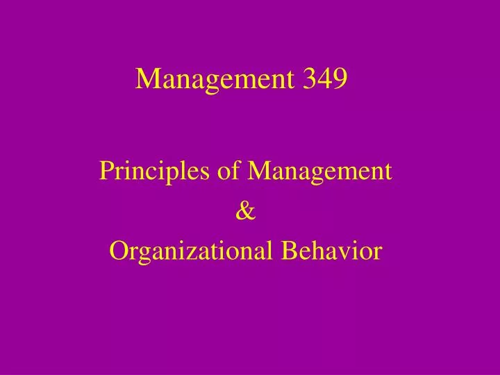 management 349