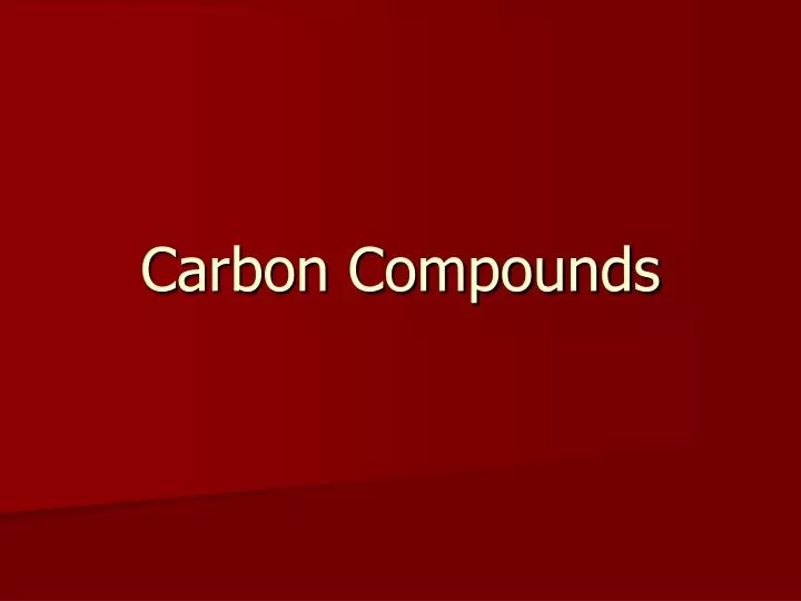 carbon compounds