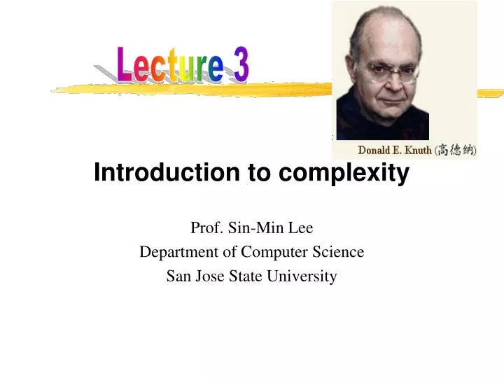 introduction to complexity