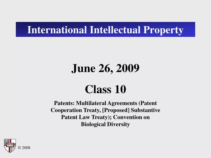 international intellectual property