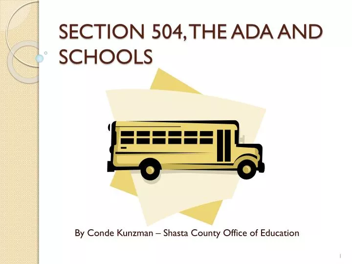 section 504 the ada and schools