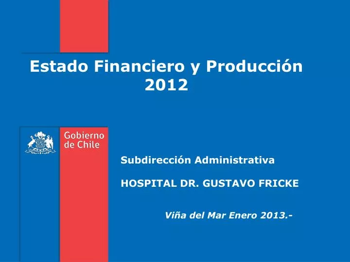estado financiero y producci n 2012