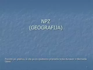 npz geografija