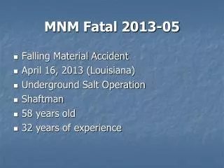 MNM Fatal 2013-05