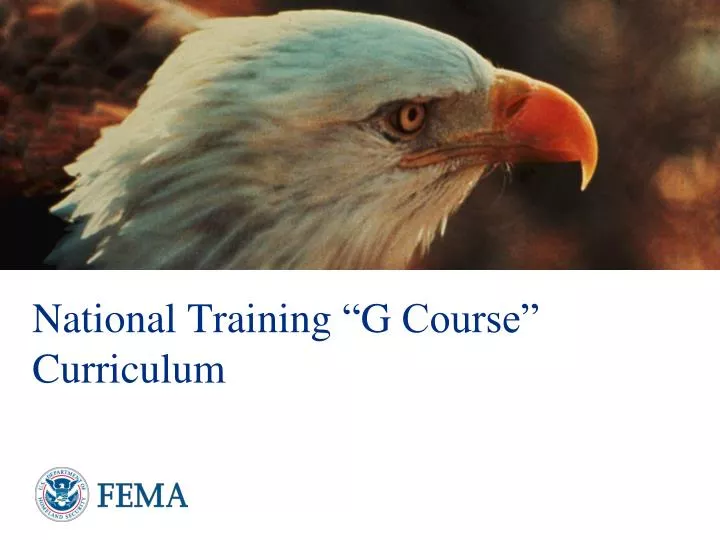 national training g course curriculum