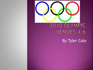 2010 Olympic venues 4-6
