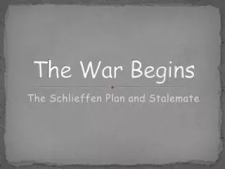 t h e war begins
