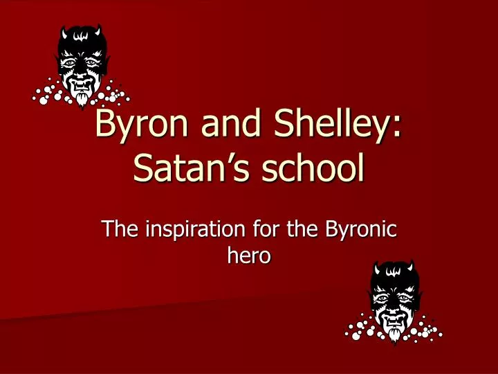 byron and shelley satan s school