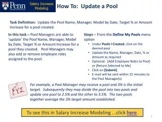 How To: Update a Pool