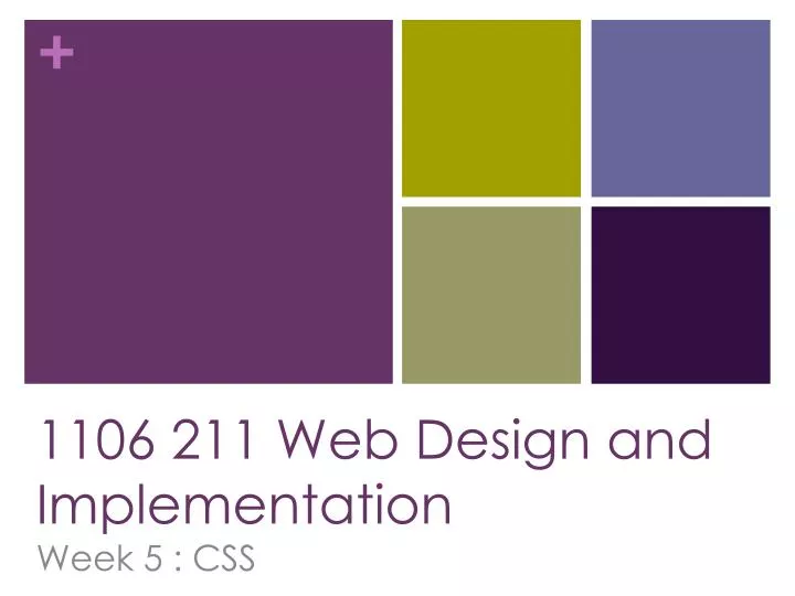 1106 211 web design and implementation