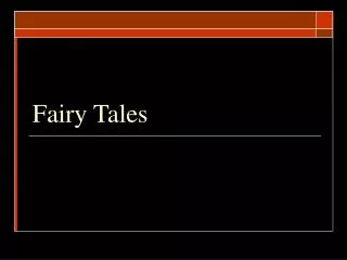 Fairy Tales