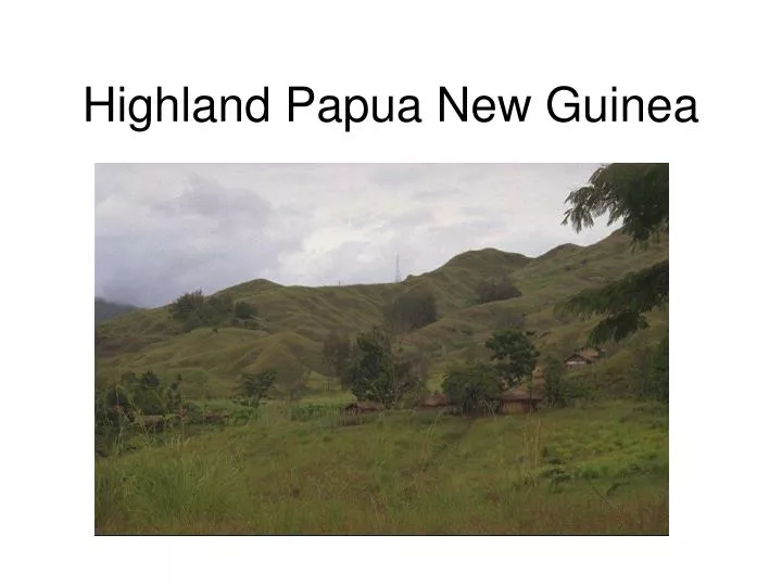 highland papua new guinea