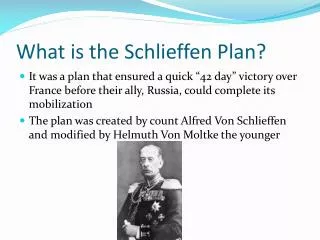 What is the Schlieffen Plan?
