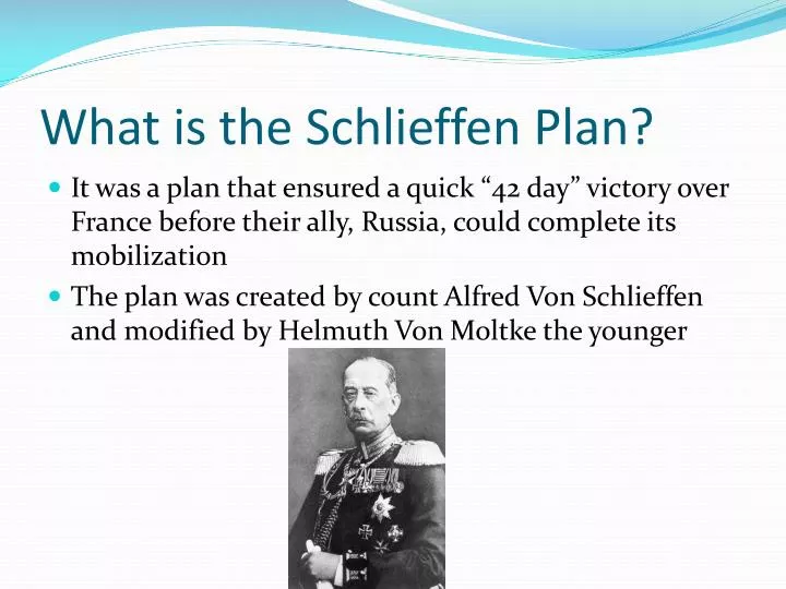 what is the schlieffen plan