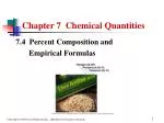 Chapter 7 Chemical Quantities - slide 1