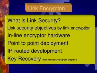 Link Encryption